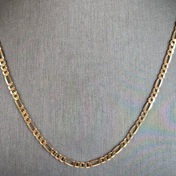 Womens Vintage Estate 14k Gold Italian Chain Link Necklace 6.3g E5483